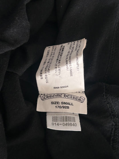 Chrome Hearts Black & Yellow Dagger Logo T-Shirt
