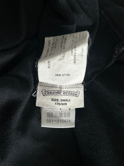 Chrome Hearts Black & White Fleur Scroll Logo T-Shirt