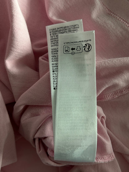 Balenciaga Pink & Black Logo T-Shirt