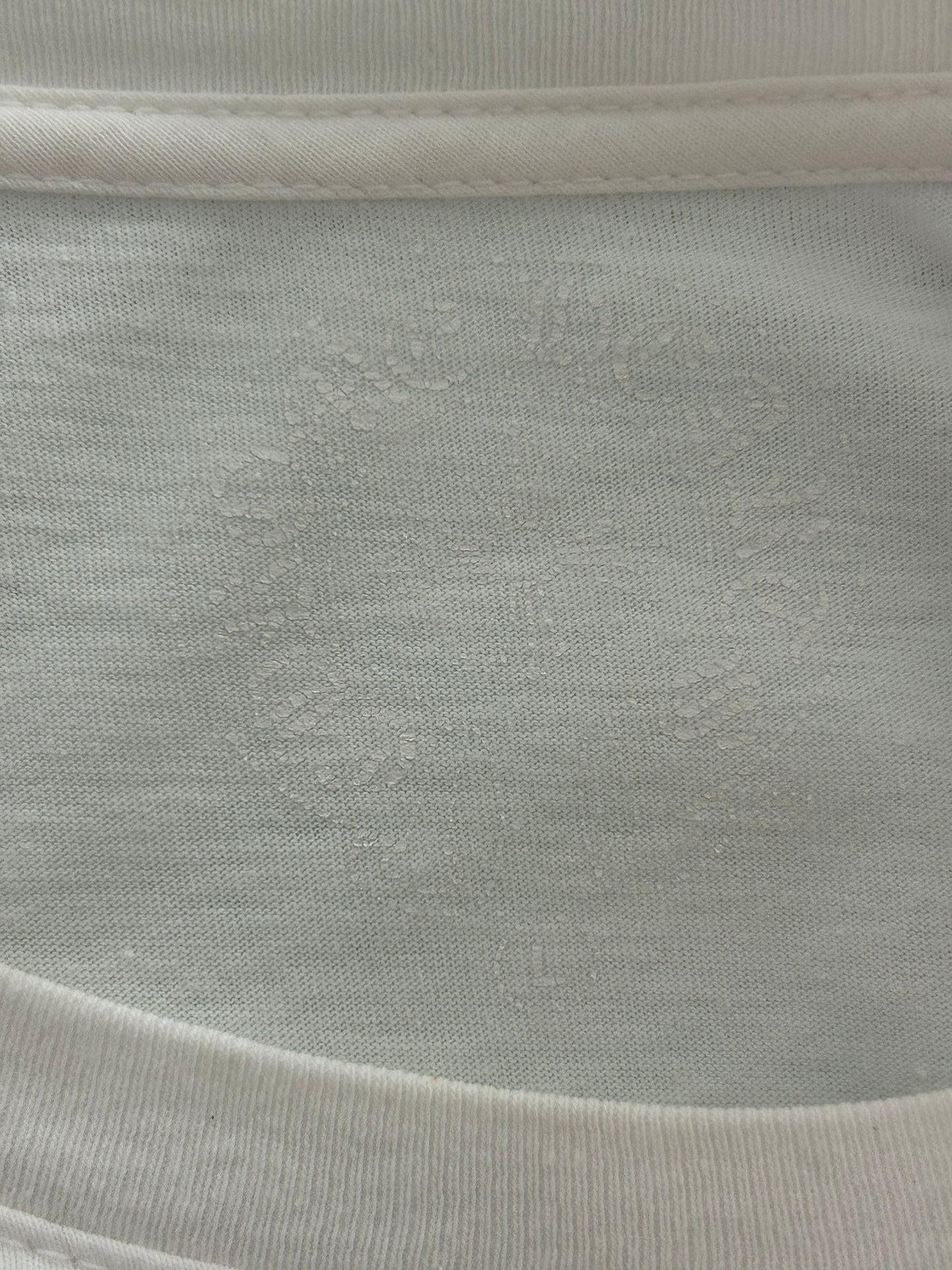 Chrome Hearts White & Black Hong Kong Exclusive Horseshoe Logo T-Shirt