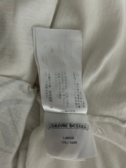 Chrome Hearts White & Black Hong Kong Exclusive Horseshoe Logo T-Shirt