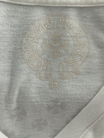 Chrome Hearts White & Black Spiral Cross Graphic T-Shirt