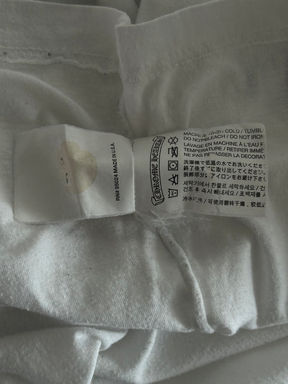 Chrome Hearts White & Black Spiral Cross Graphic T-Shirt