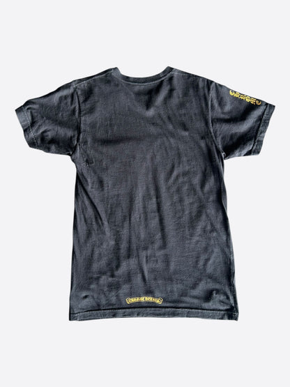 Chrome Hearts Black & Yellow Dagger Logo T-Shirt
