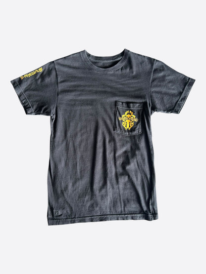 Chrome Hearts Black & Yellow Dagger Logo T-Shirt