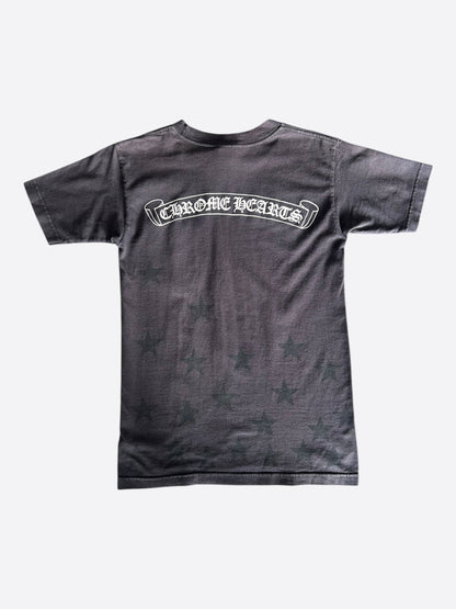 Chrome Hearts Black & White Horseshoe Star Logo T-Shirt