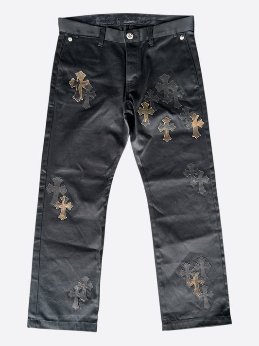 Chrome Hearts Black Camouflage Cross Patch Chino Pants