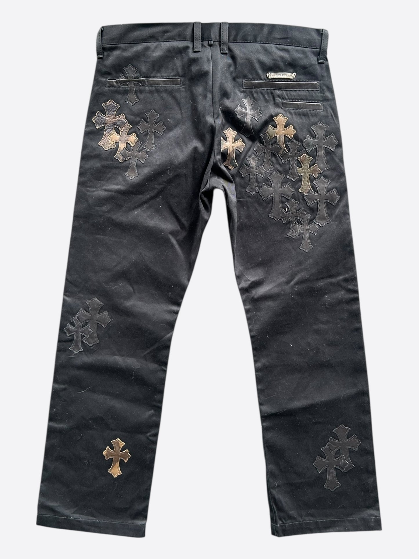 Chrome Hearts Black Camouflage Cross Patch Chino Pants