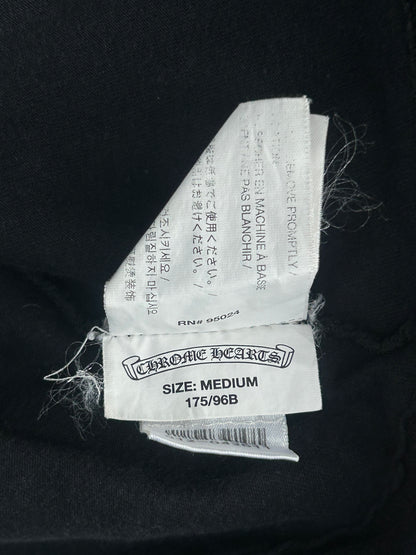 Chrome Hearts Black & White Floral Cross T-Shirt