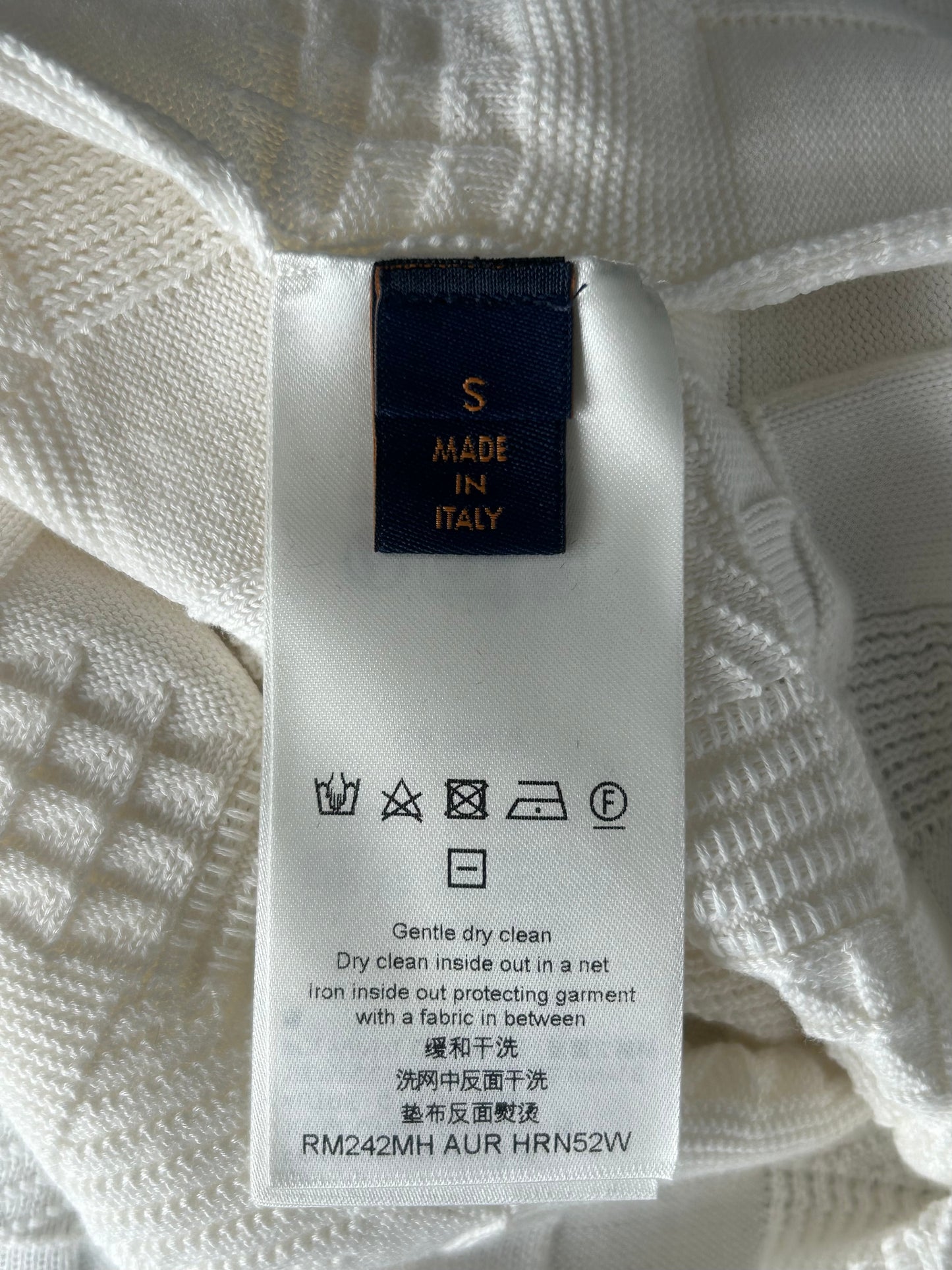 Louis Vuitton Americas Cup White Damier Knit T-Shirt