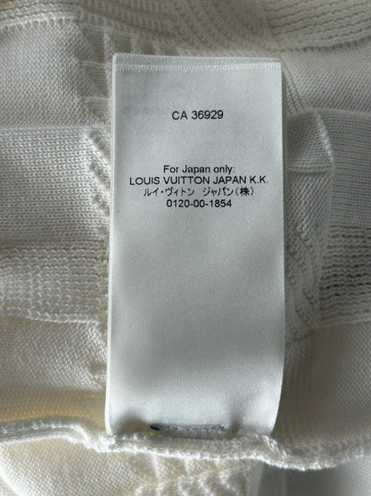 Louis Vuitton Americas Cup White Damier Knit T-Shirt