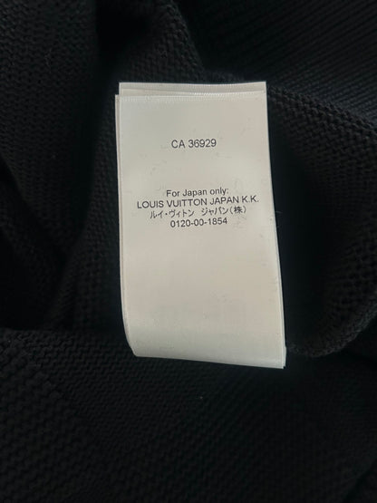Louis Vuitton Black Damier Stitch Pin Logo Sweater