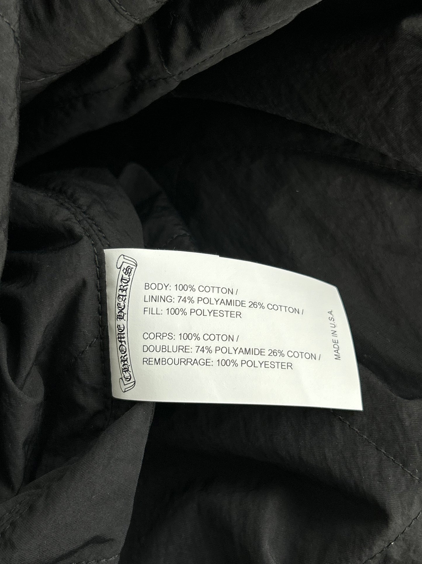 Chrome Hearts Black & Grey Plaid Jacket