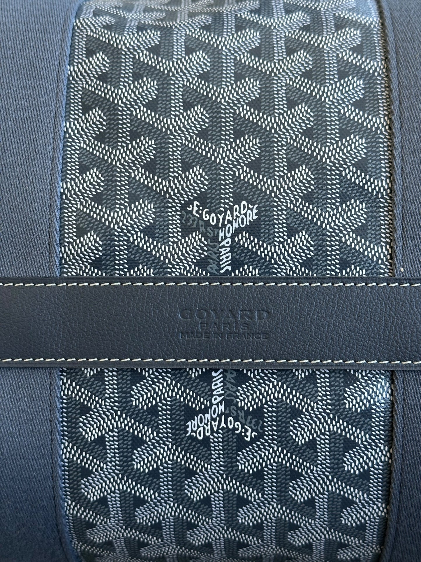 Goyard Grey Barrel 40 Sports Bag