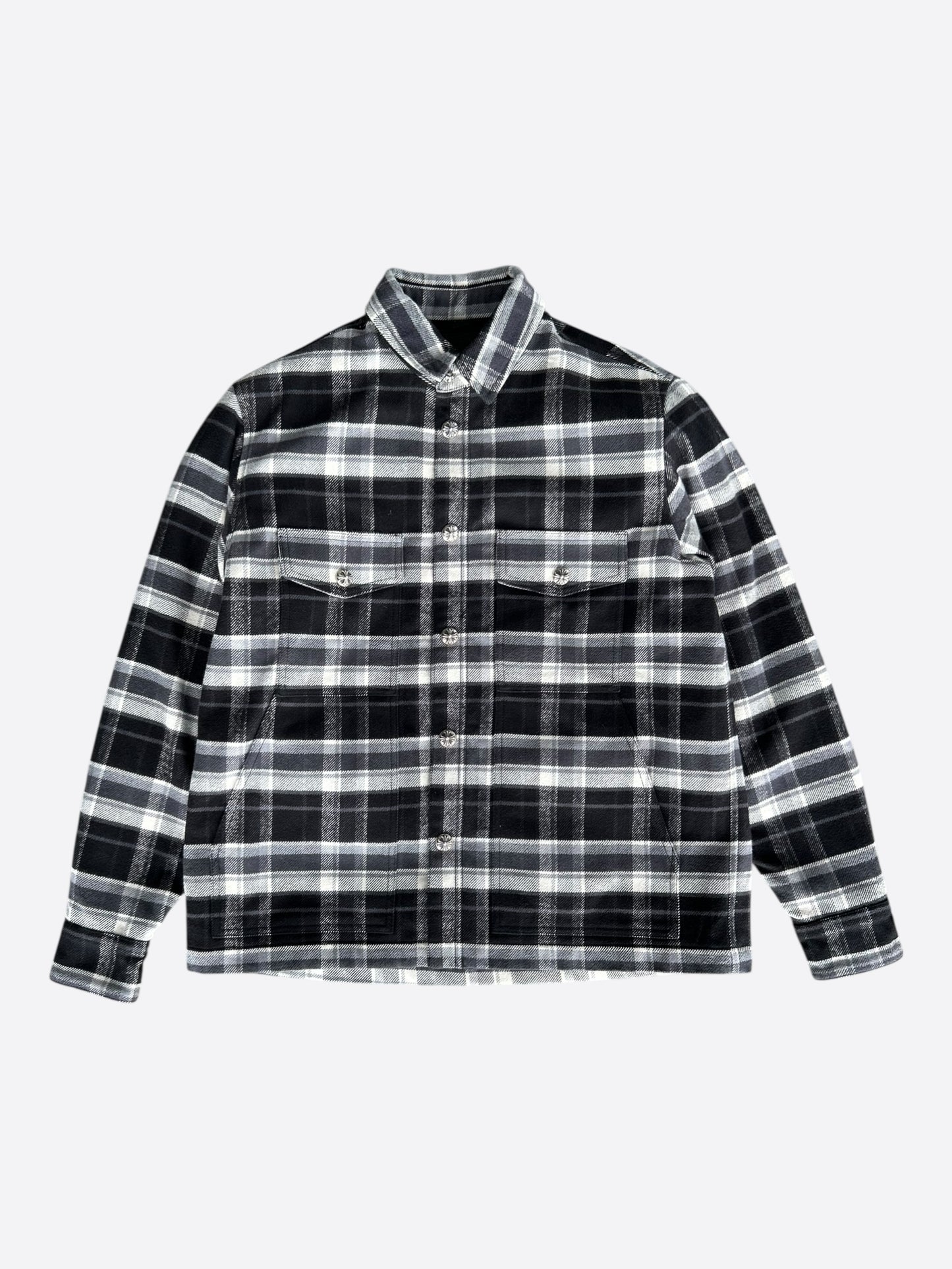 Chrome Hearts Black & Grey Plaid Jacket