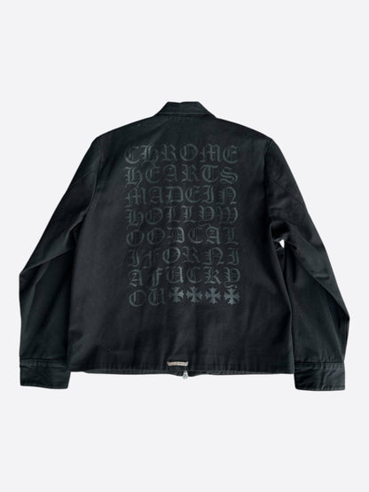 Chrome Hearts Black Eyechart Work Jacket