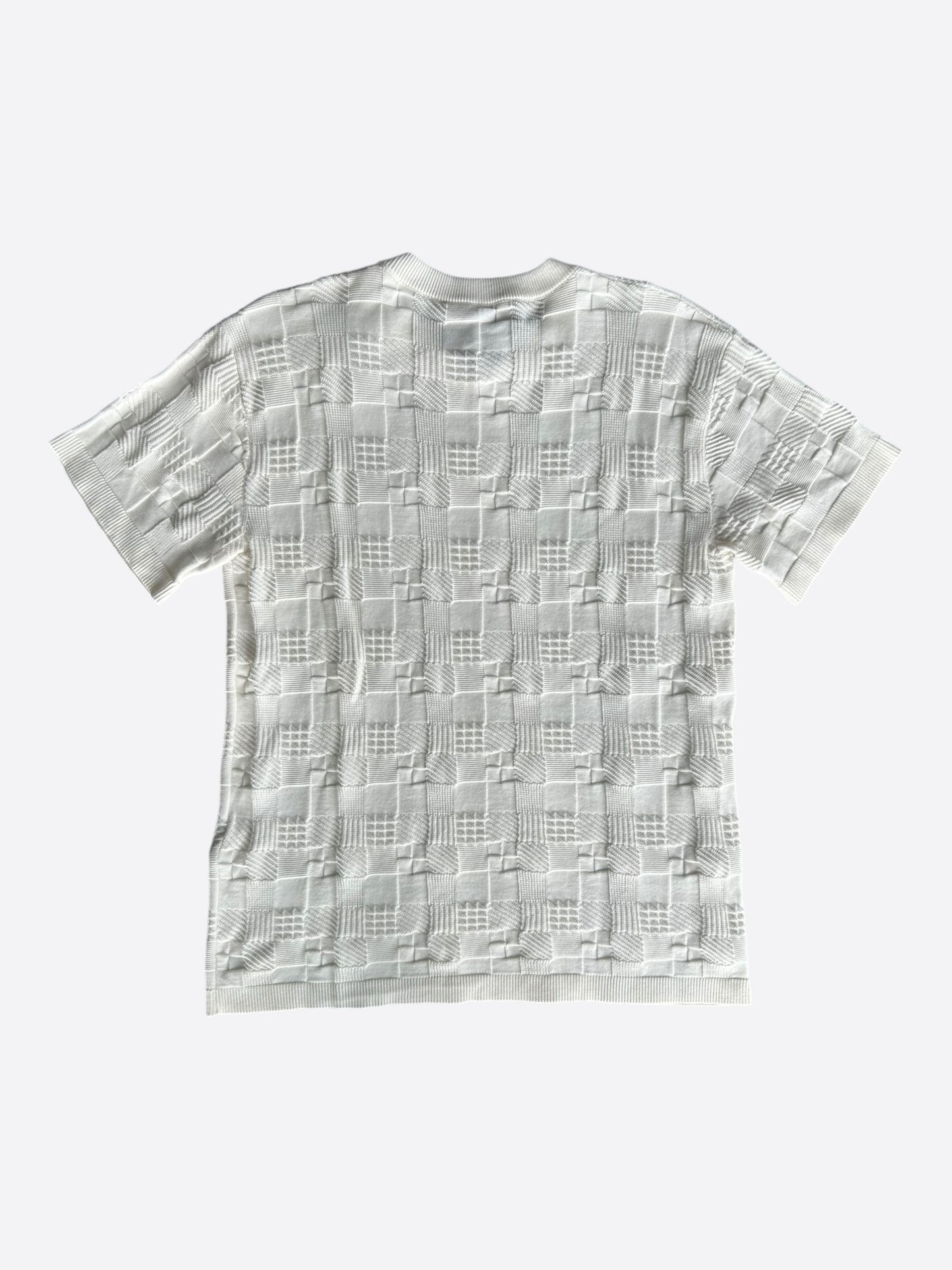 Louis Vuitton Americas Cup White Damier Knit T-Shirt
