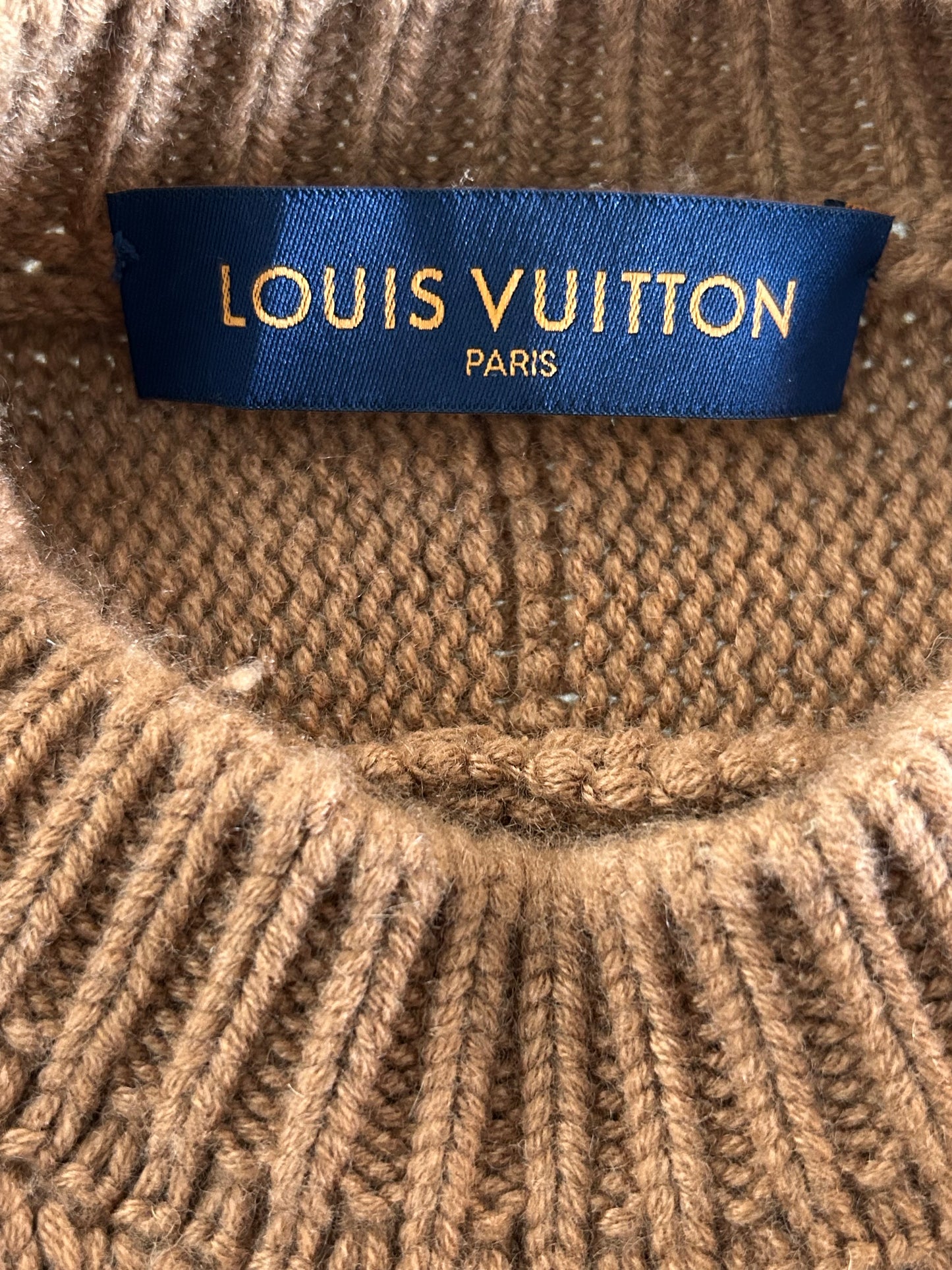 Louis Vuitton Brown Peace & Love Cashmere Sweater