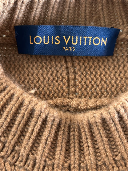 Louis Vuitton Brown Peace & Love Cashmere Sweater