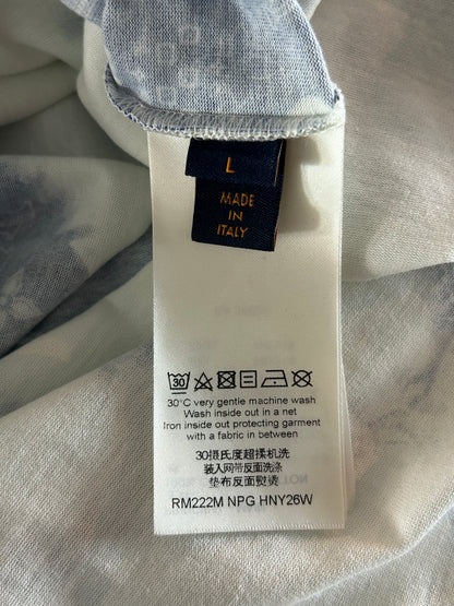 Louis Vuitton Blue Monogram Bandana T-Shirt