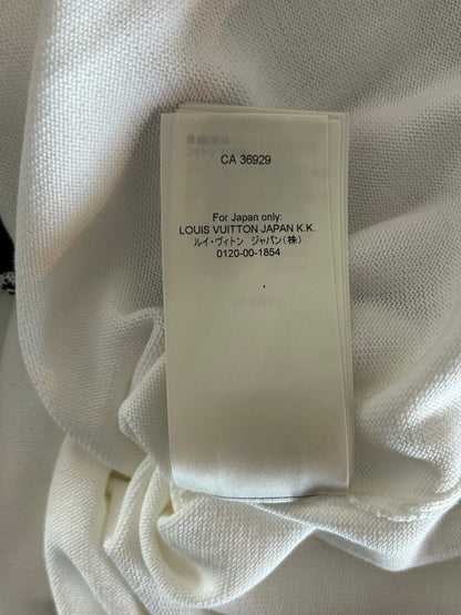 Louis Vuitton White Intarsia Graphic T-Shirt