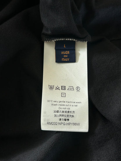 Louis Vuitton Black Beaded Logo T-Shirt