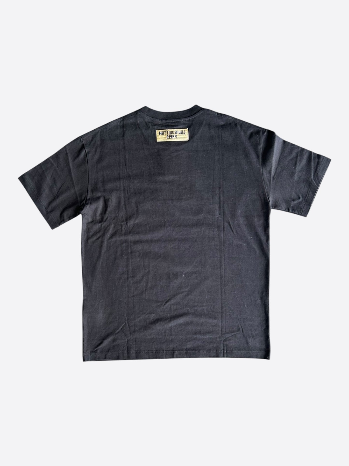 Louis Vuitton Black Beaded Logo T-Shirt
