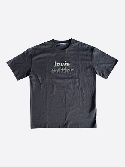 Louis Vuitton Black Beaded Logo T-Shirt
