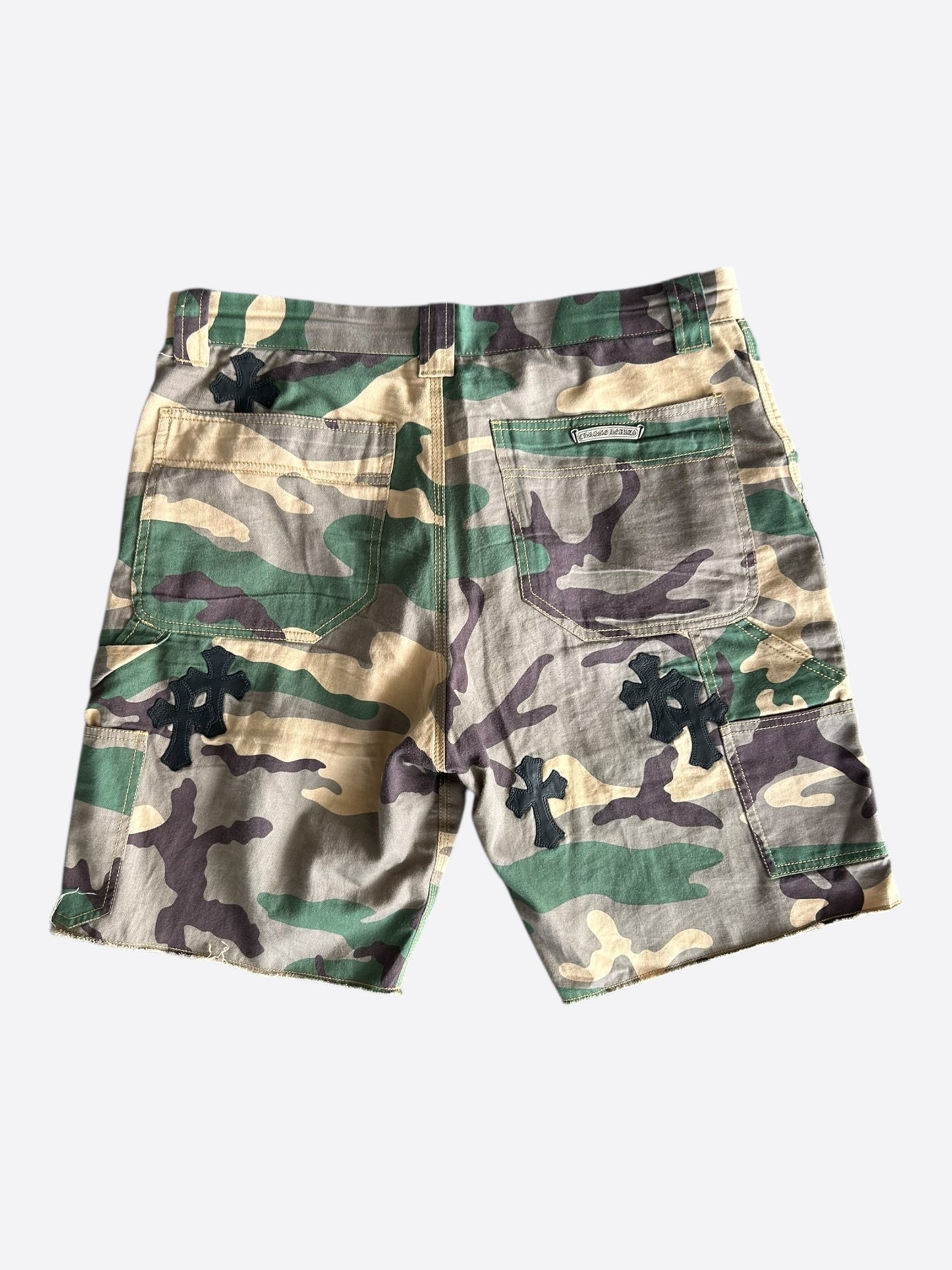 Chrome Hearts Camouflage Sex Records Cross Patch Carpenter Shorts