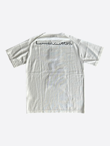 Louis Vuitton White Intarsia Graphic T-Shirt