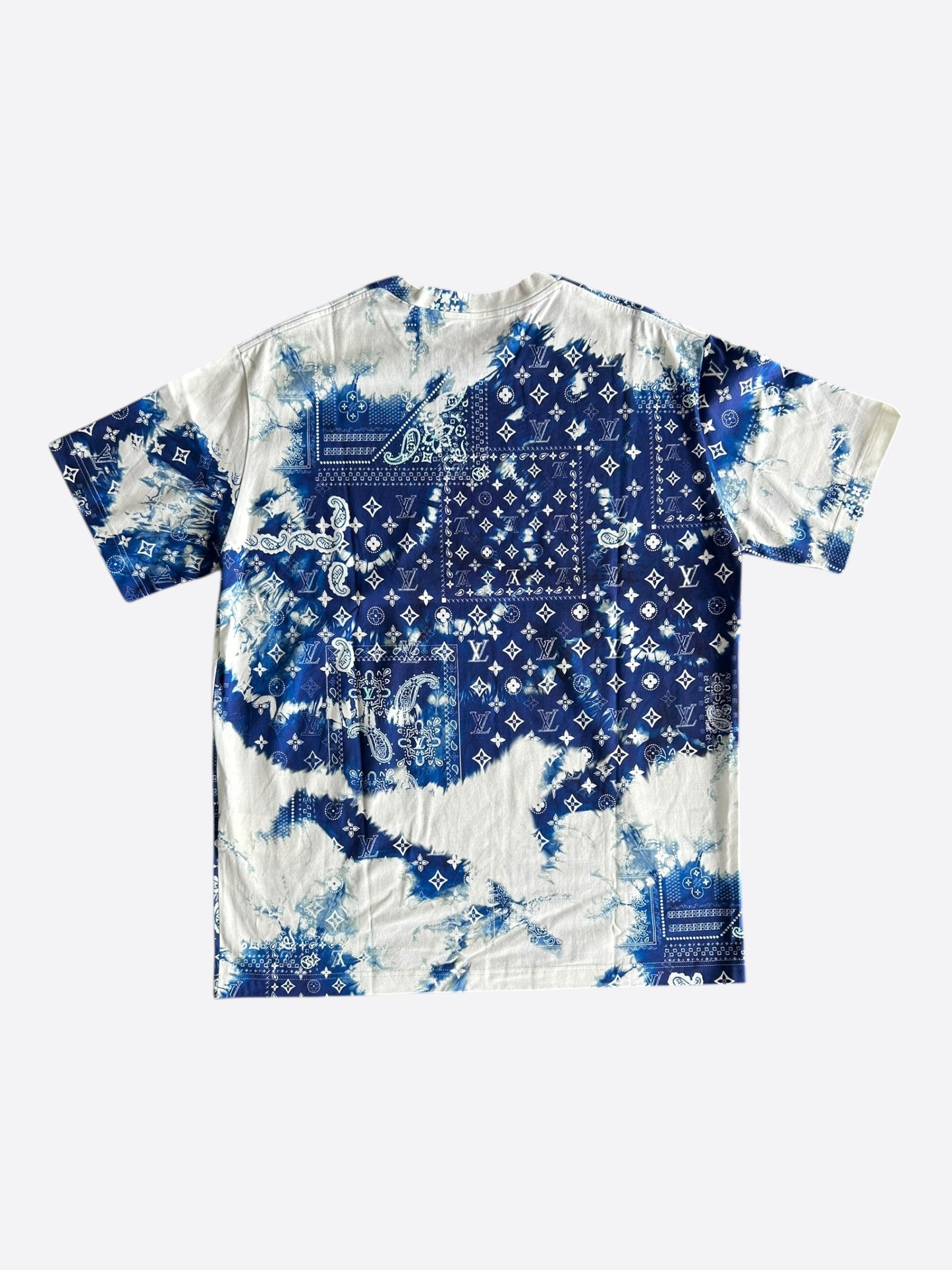 Louis Vuitton Blue Monogram Bandana T-Shirt