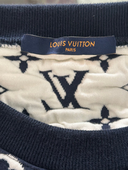 Louis Vuitton Navy & White Monogram Sweater