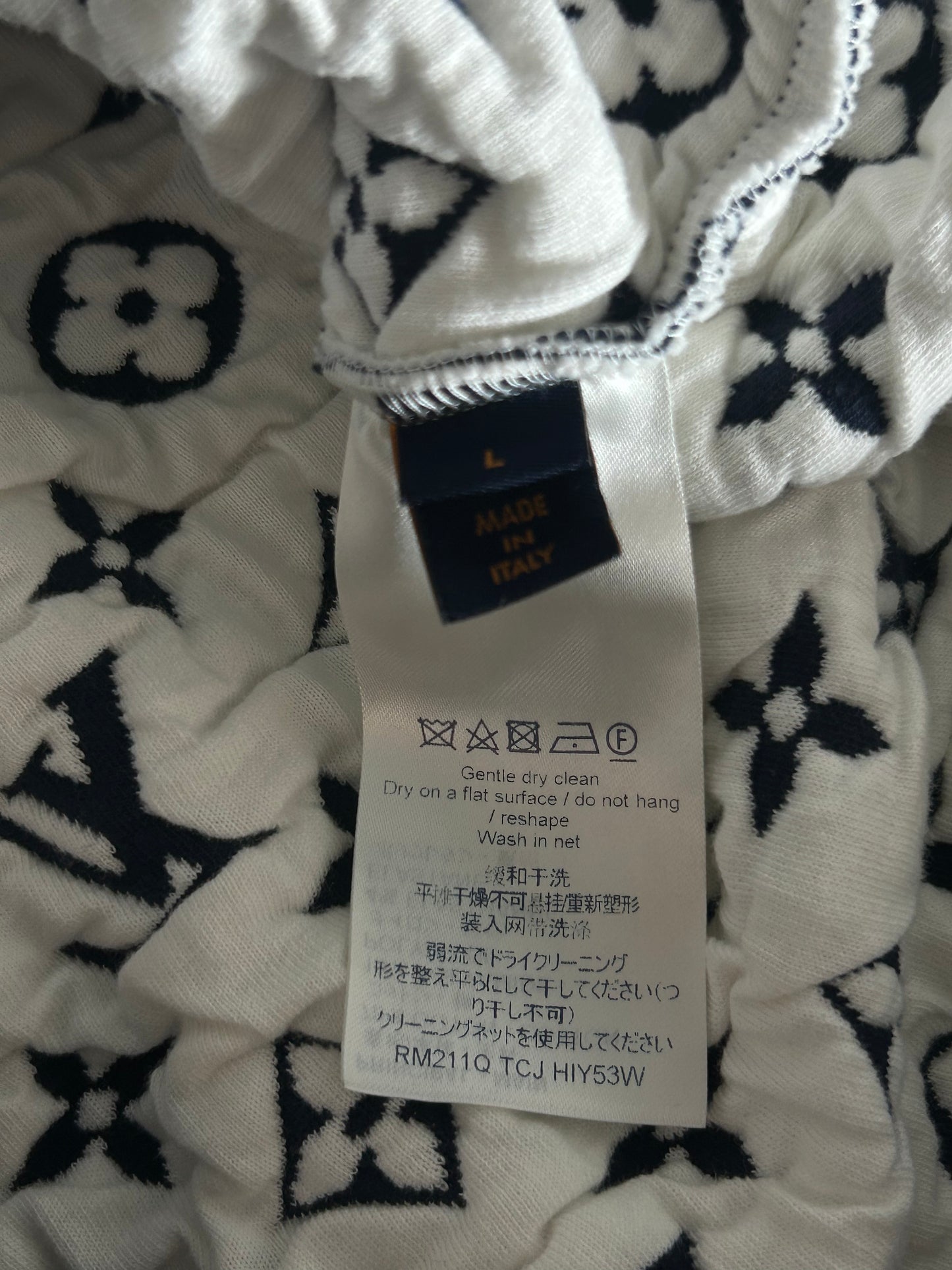 Louis Vuitton Navy & White Monogram Sweater
