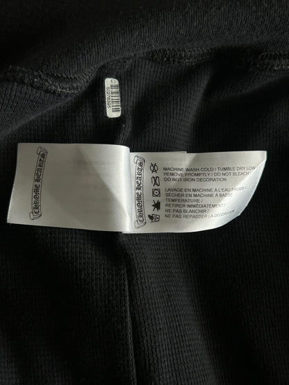 Chrome Hearts Black Aspen Exclusive Horseshoe Thermal Zip Up Hoodie