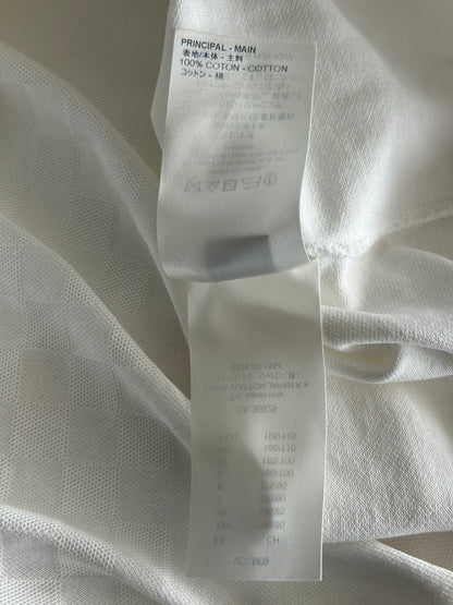 Louis Vuitton White Half Damier Pocket T-Shirt