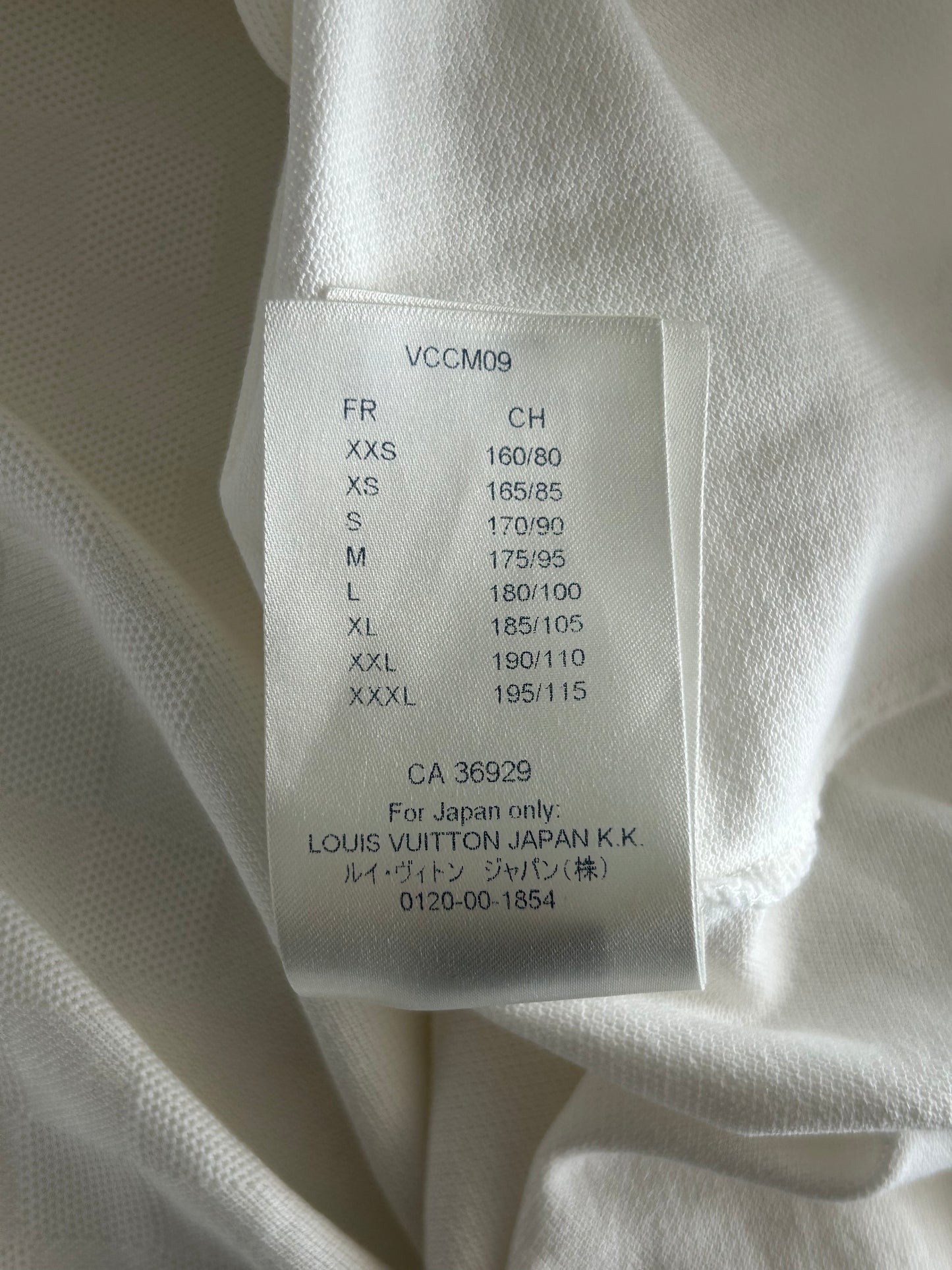 Louis Vuitton White Half Damier Pocket T-Shirt
