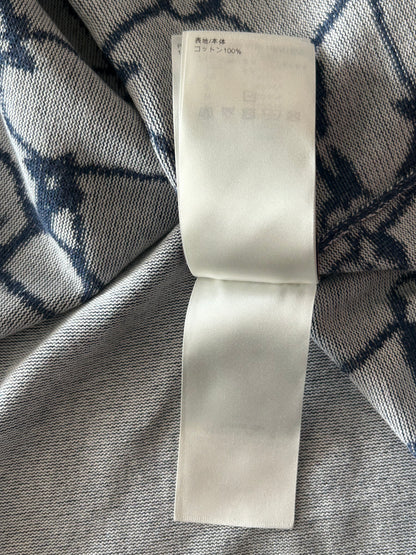 Louis Vuitton Blue & White Barb Wire Monogram Intarsia T-Shirt