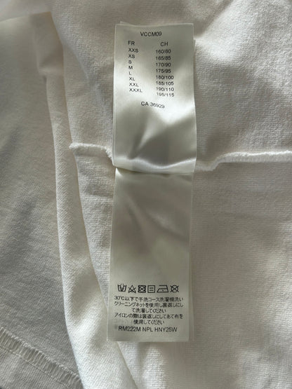 Louis Vuitton White Graffiti Logo Embroidered T-Shirt