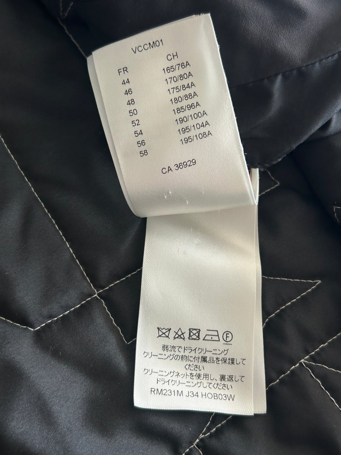 Louis Vuitton Bicolor Dove Houndstooth Padded Jacket