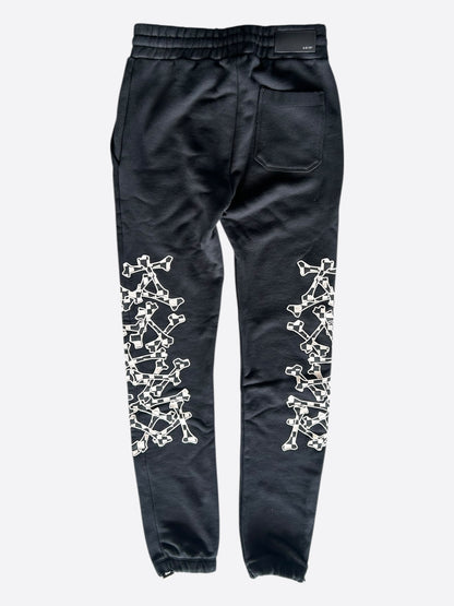 Amiri Black & White Checkered Bones Sweatpants