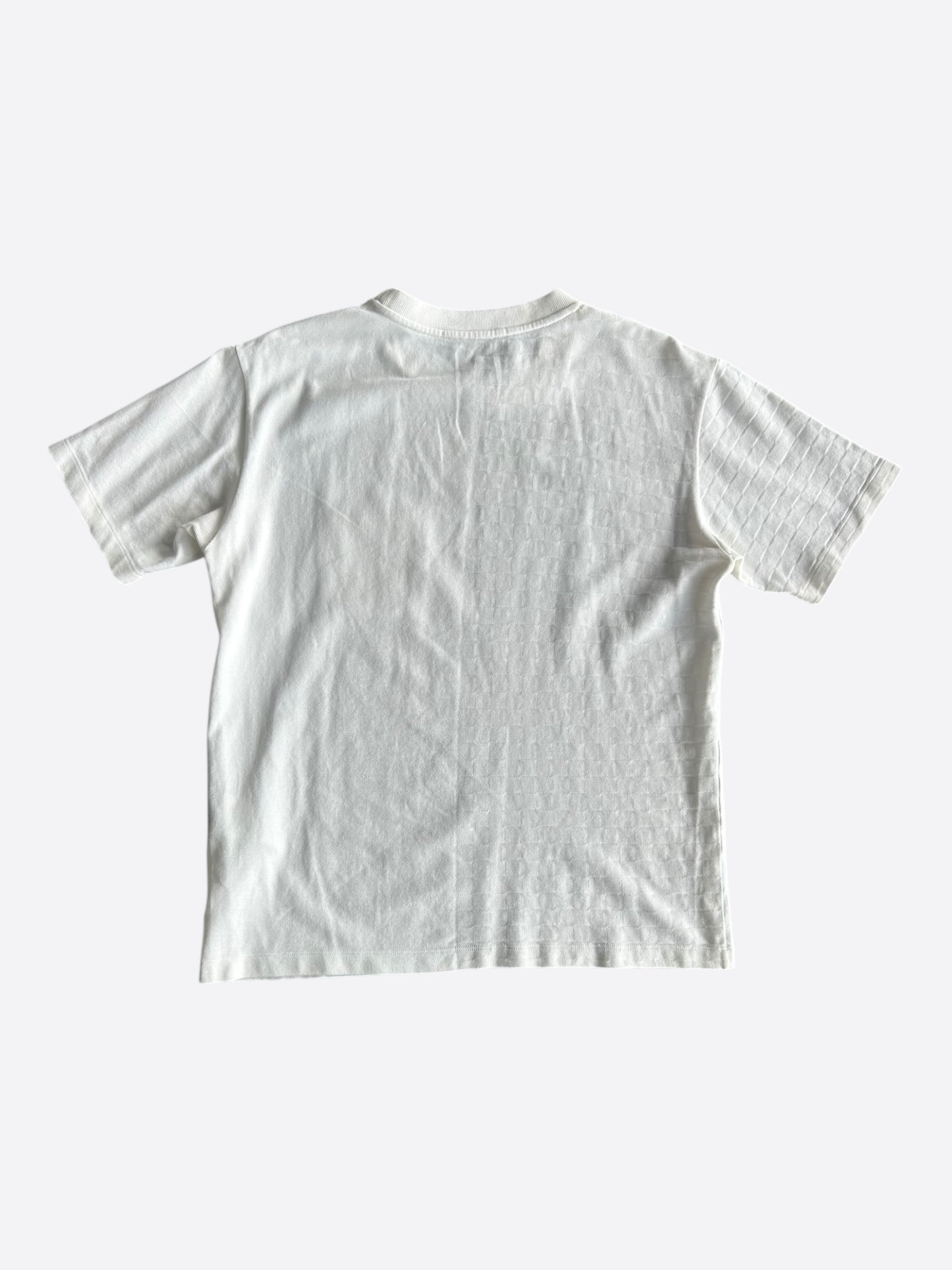 Louis Vuitton White Half Damier Pocket T-Shirt – Savonches