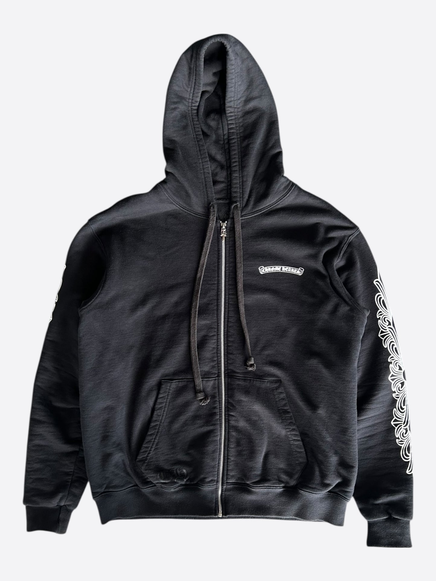 Chrome Hearts Black Aspen Exclusive Horseshoe Thermal Zip Up Hoodie