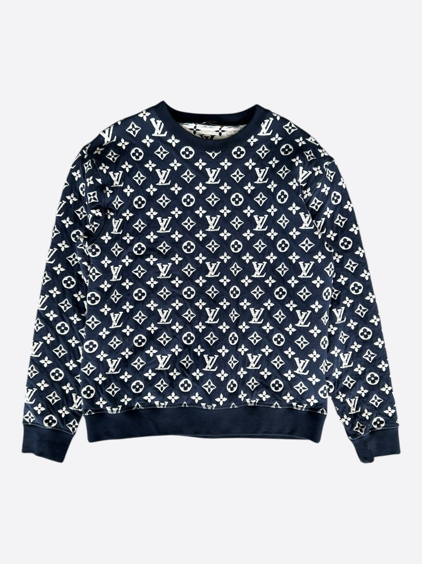 Louis Vuitton Navy & White Monogram Sweater