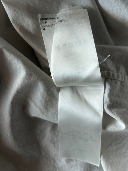 Louis Vuitton White & Black Birds Logo Button Up Shirt