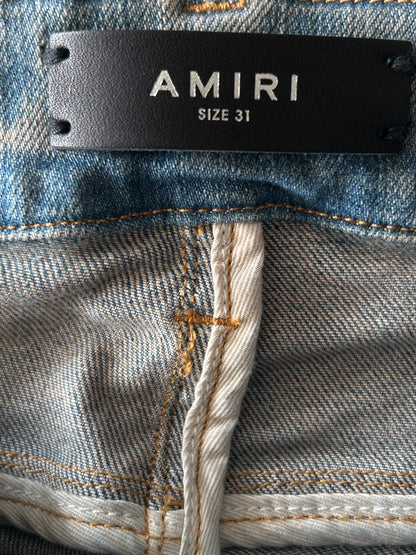 Amiri Blue Shotgun Distressed Jeans