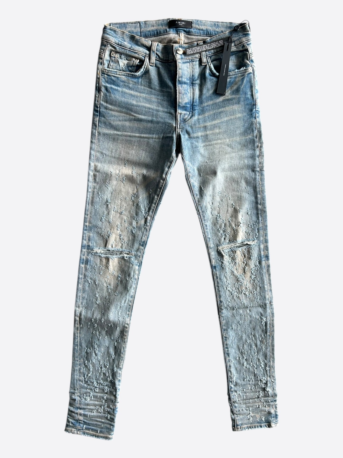 Amiri Blue Shotgun Distressed Jeans