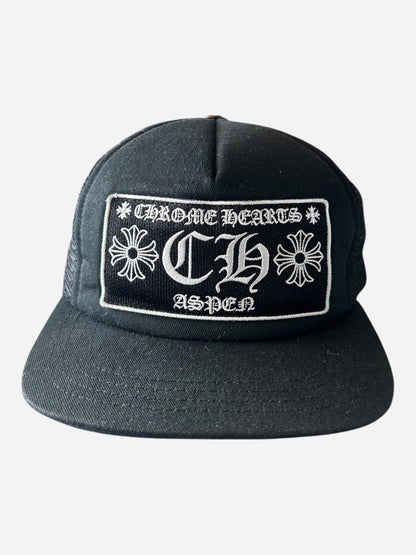 Chrome Hearts Black & White Aspen Trucker Hat