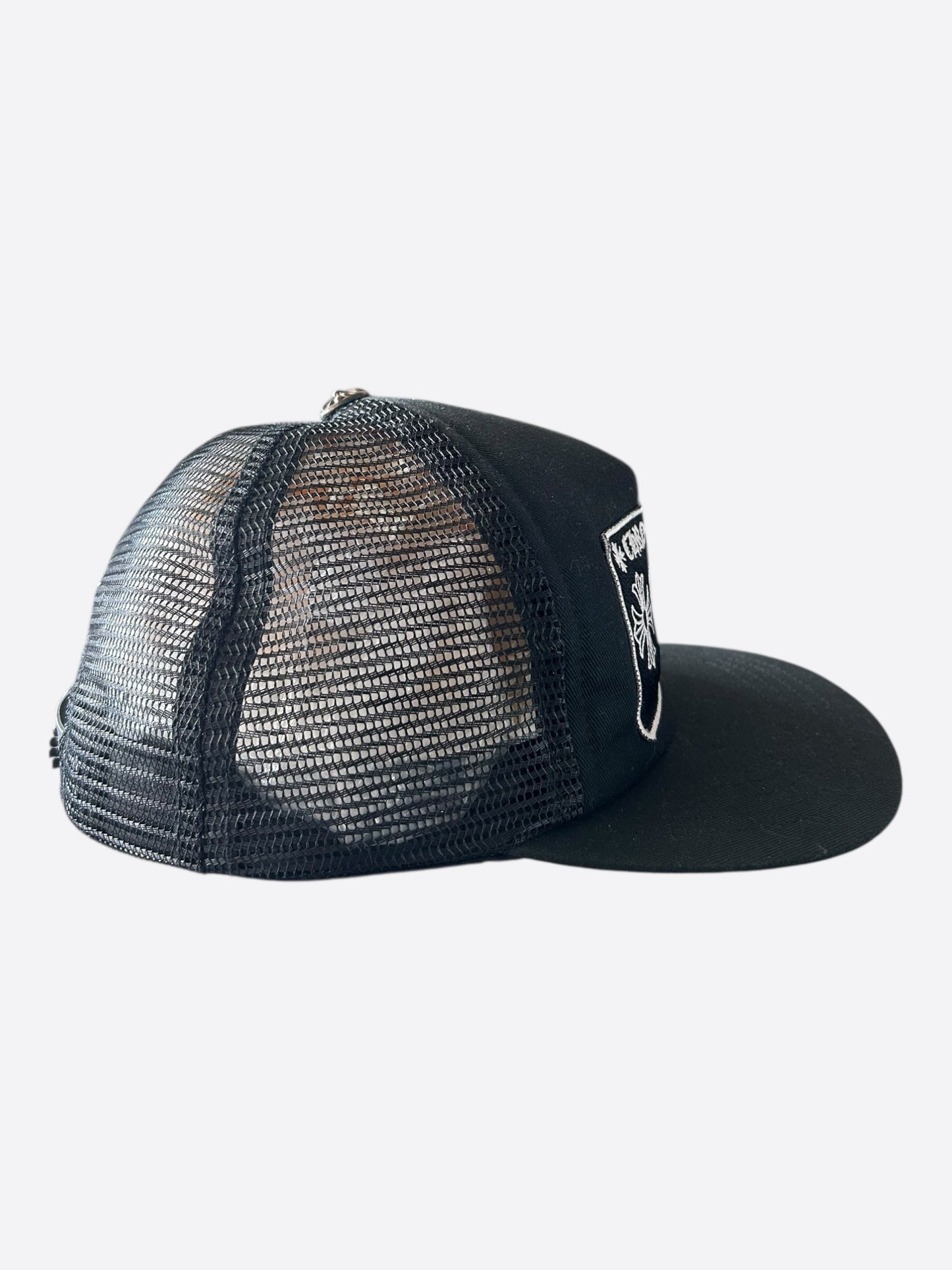 Chrome Hearts Black & White Aspen Trucker Hat
