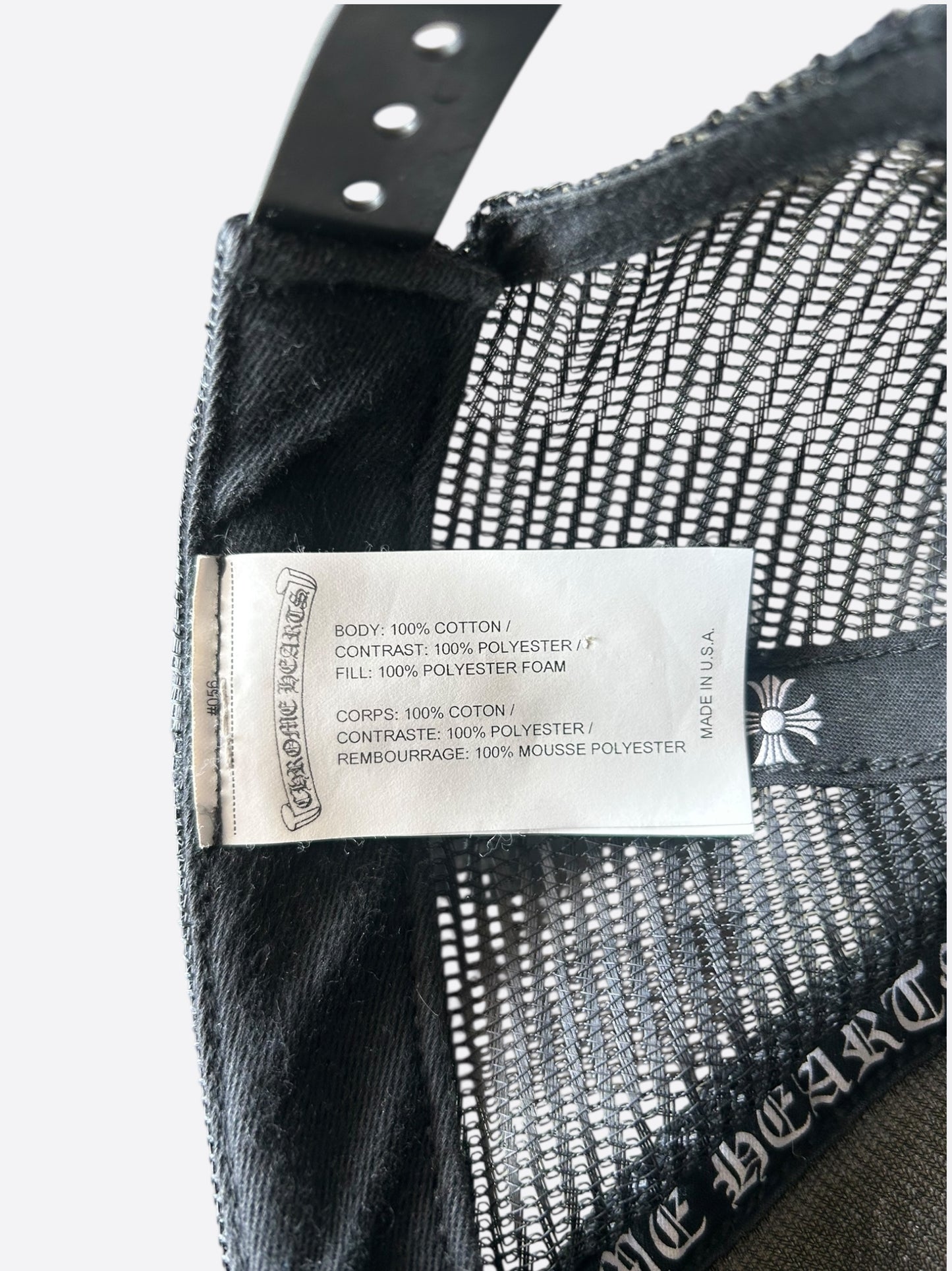 Chrome Hearts Black & White St. Barth Trucker Hat