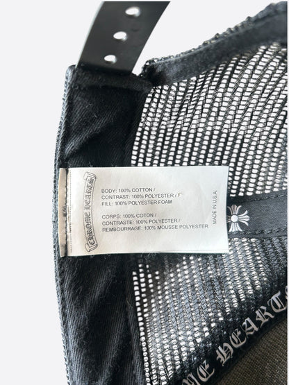 Chrome Hearts Black & White St. Barth Trucker Hat